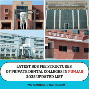 Fee Structure of Private Dental Colleges in Punjab